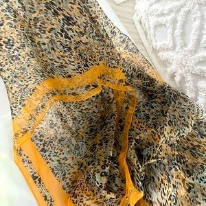 Club Monaco 100% silk scarf